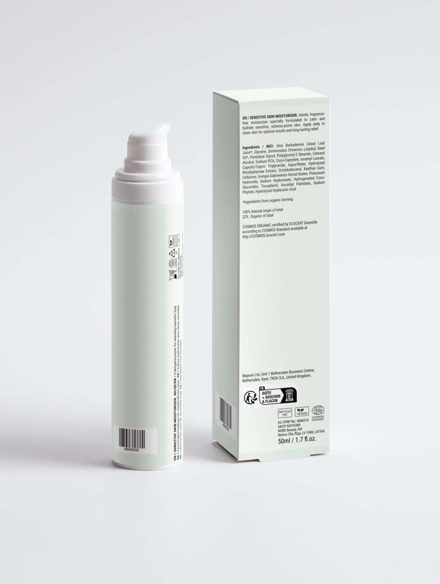 Crema de día para pieles sensibles - Ryoho Cosmetics
