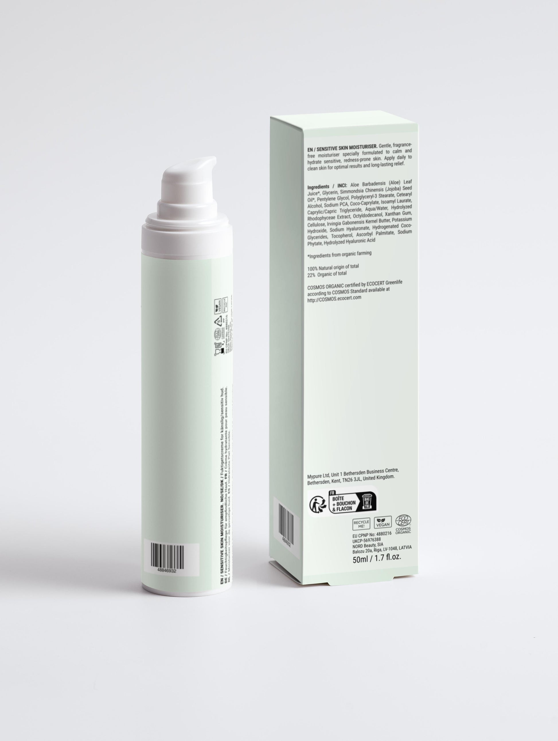Crema de día para pieles sensibles - Ryoho Cosmetics