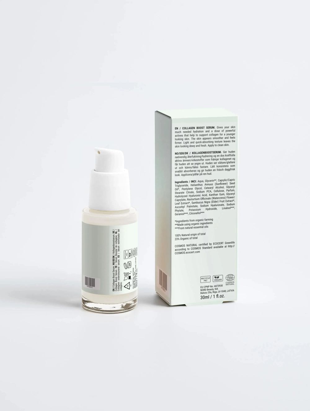 Sérum 2 en 1 (Rostro y Ojos): Potenciador de colágeno - Ryoho Cosmetics