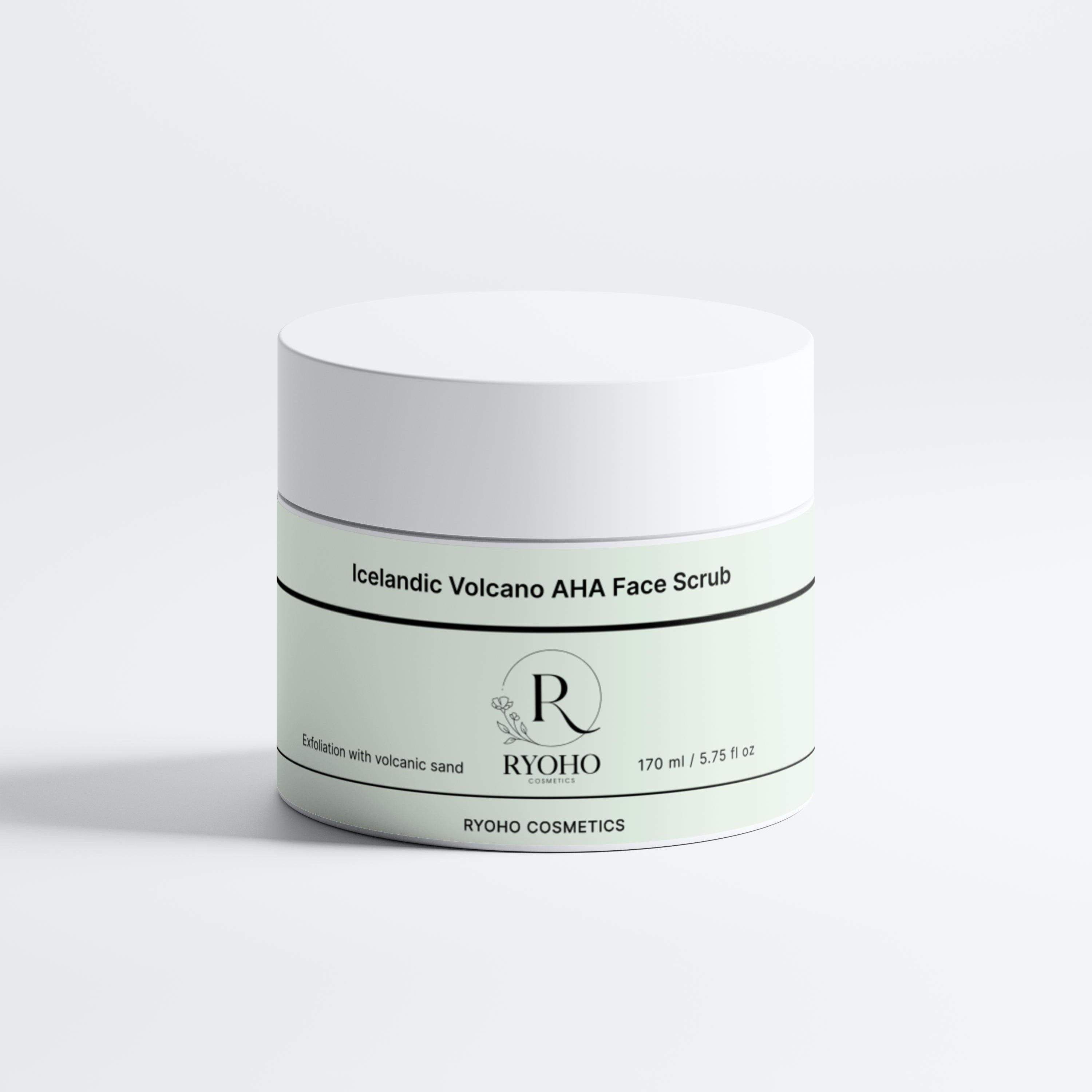 Exfoliante facial con AHA Volcán de Islandia Ryoho Cosmetics