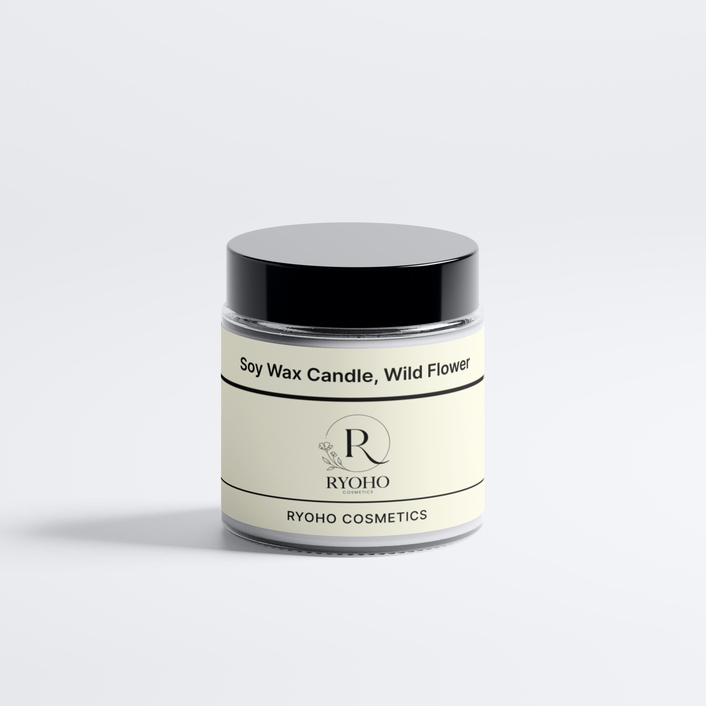 Soy Wax Candle, Wild Flower Ryoho Cosmetics