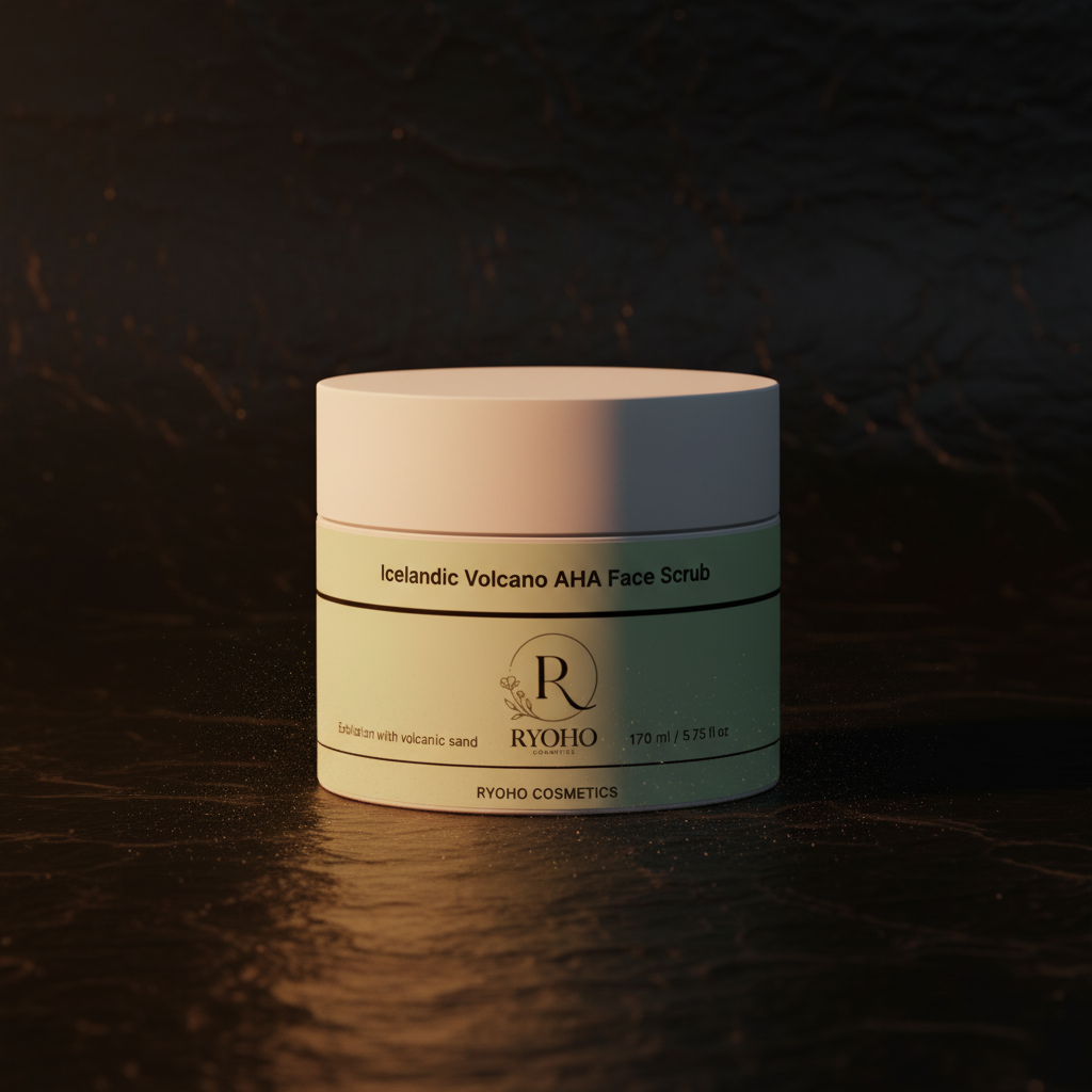Exfoliante facial con AHA Volcán de Islandia Ryoho Cosmetics