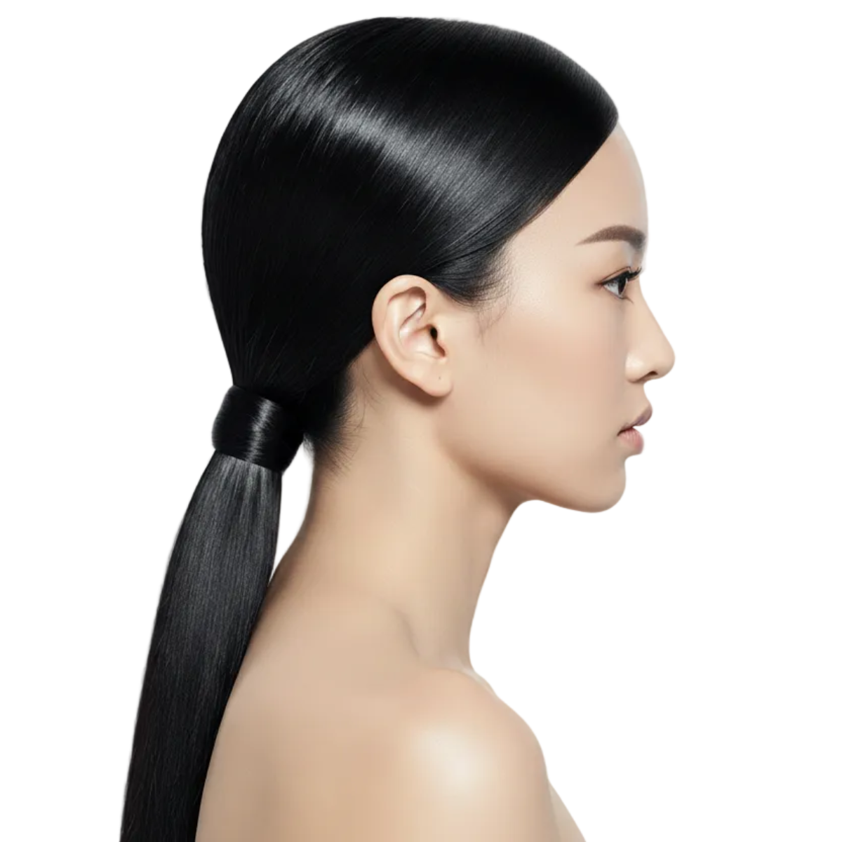 Imagen editorial cabello negro