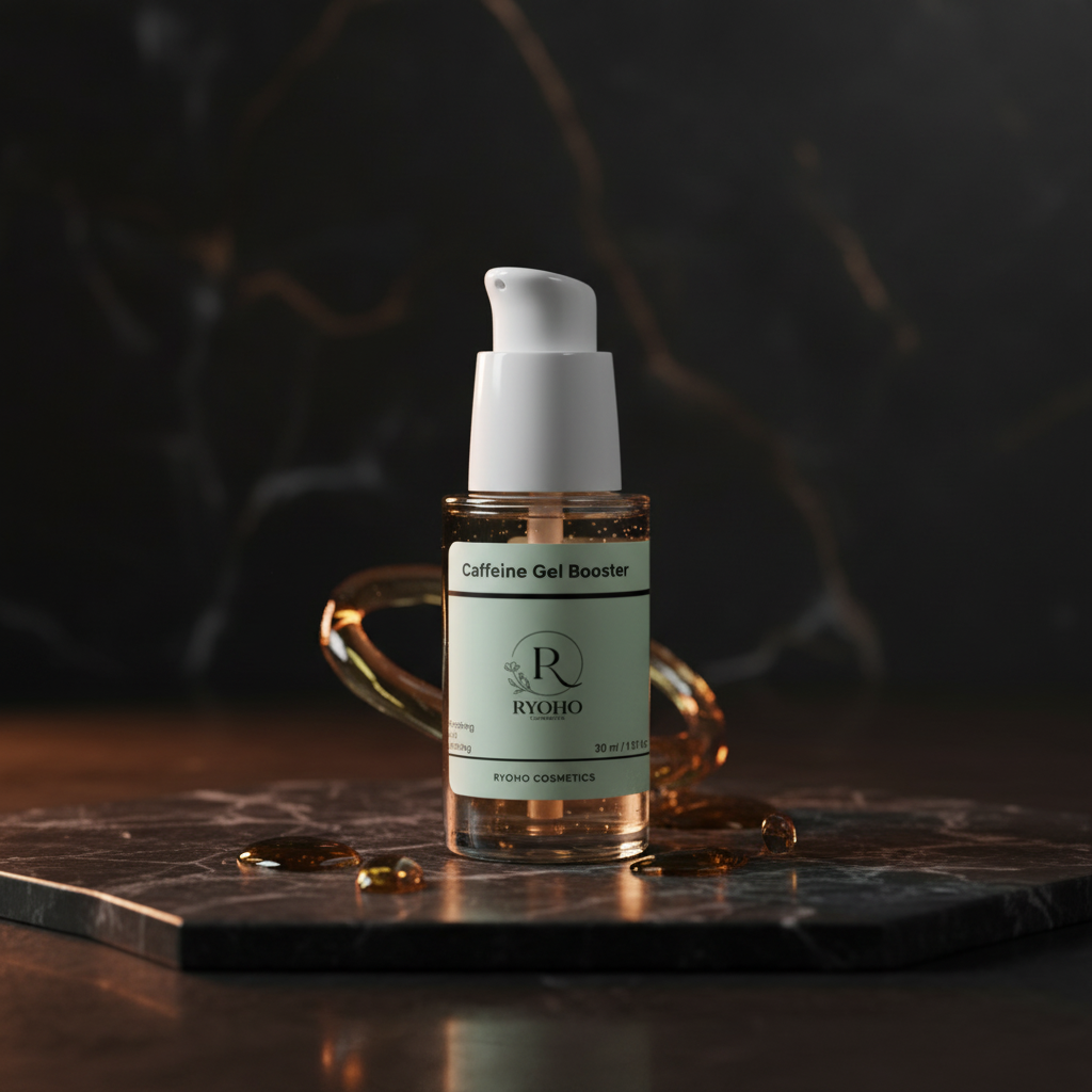 Sérum 2 en 1 (Rostro y Ojos): Caffeine Gel Booster Ryoho Cosmetics