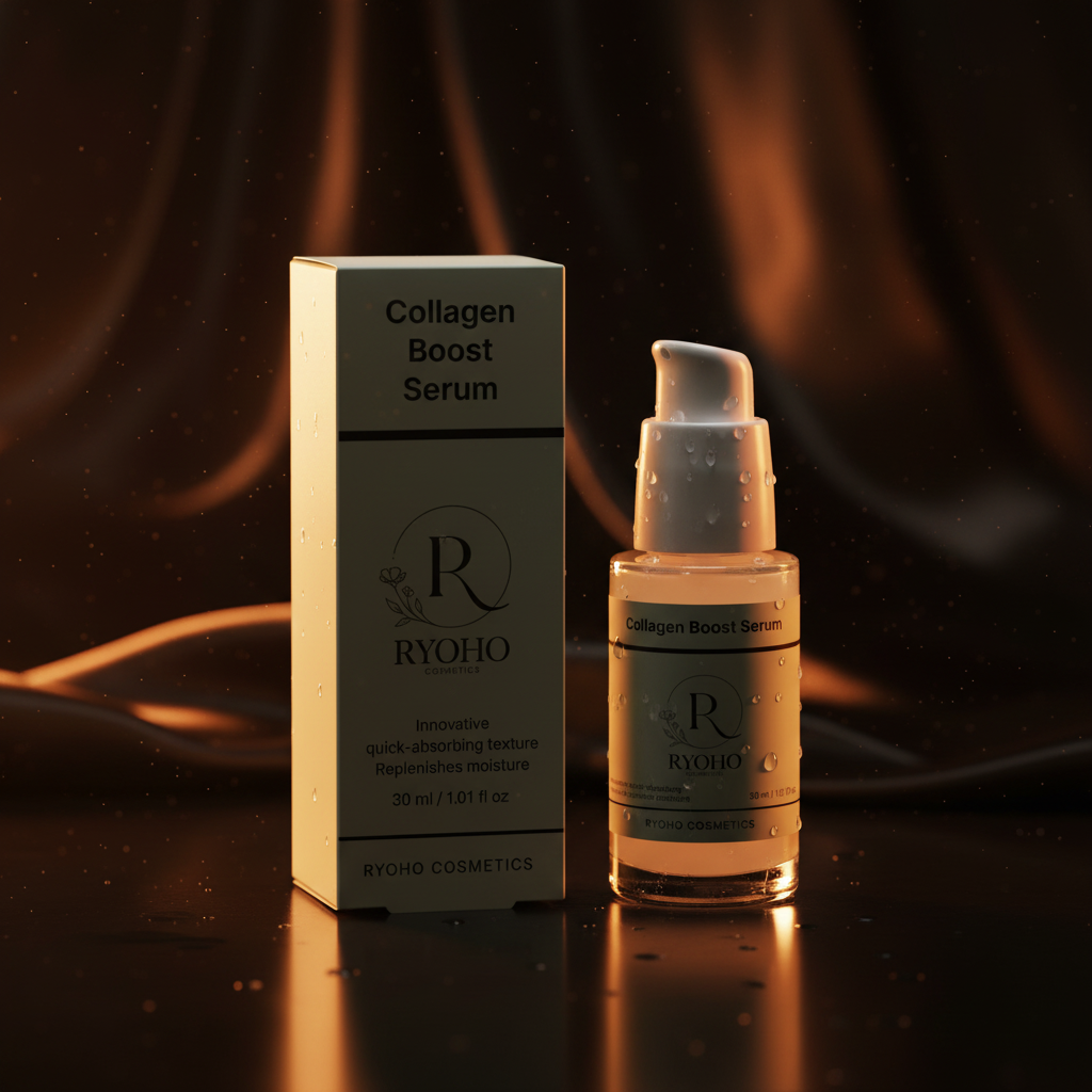 Sérum 2 en 1 (Rostro y Ojos): Potenciador de colágeno Ryoho Cosmetics