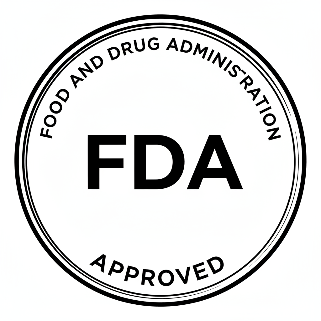 Sello FDA blanco y negro