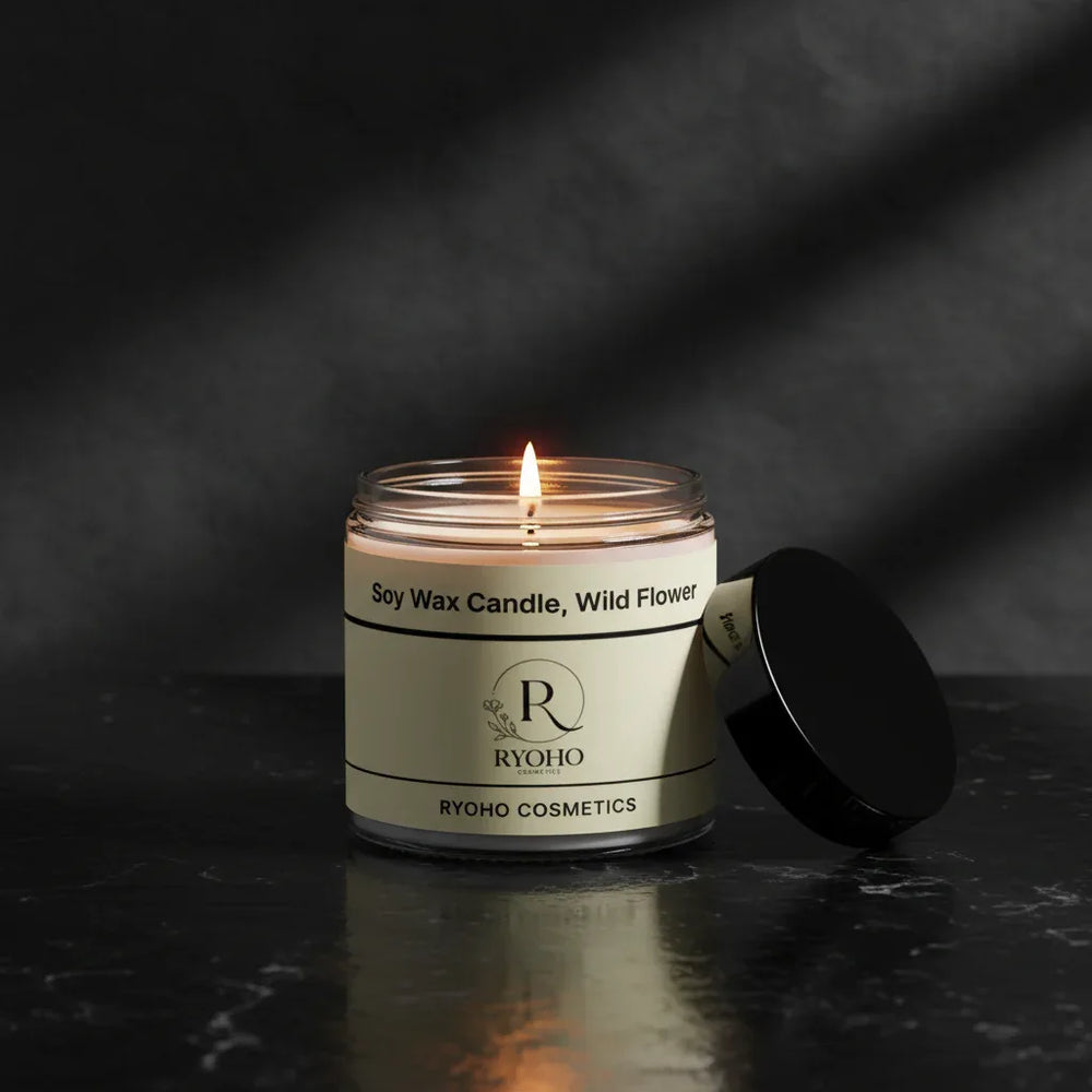 Soy Wax Candle, Wild Flower - Ryoho Cosmetics